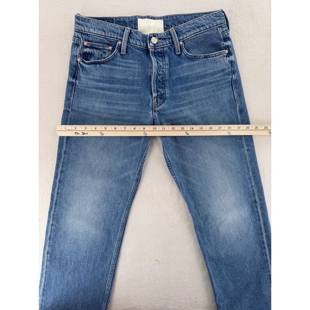 Mother Jeans Smarty Pants Skimp Mid Rise Straight 100% Cotton Knee High 28 - Picture 6 of 10